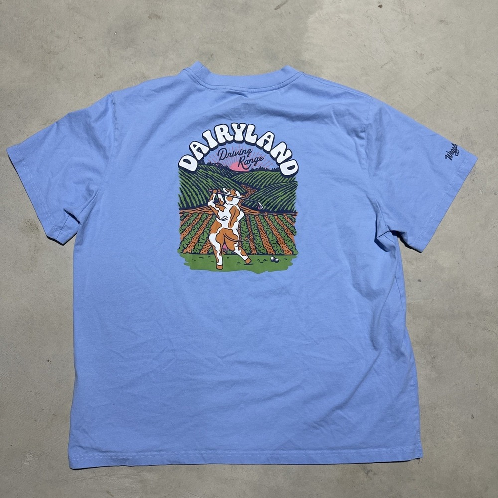 Golf Dairy Land Graphic T-Shirt Blue Men's SZ 2XL Tyler The Creator Tee Farm